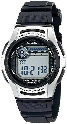 Casio Reloj Digital para Hombres de Cuarzo con Correa en Resina W-213-1AV