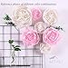 Letjolt Giant Paper Flower Decorations for Wall White Crepe Paper Flower for Wedding Bouquets Thanksgiving Flowers Decorations Baby Shower Nursery Flower Wall Decor( Set 3)