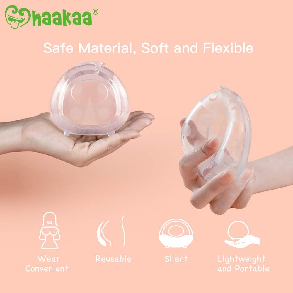Haakaa Breast Shells Nursing Cup Silicone Breast Milk Collector Milk Savers for Breastfeeding Nipple Shells Protect Sore Nipples Extra-Soft and Reusable, 1 PC - Image 5