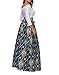 VIGVOG Women's Ethnic Plus-Size African Print Pull-on Maxi A-line Skirt (S, LC65008-9)