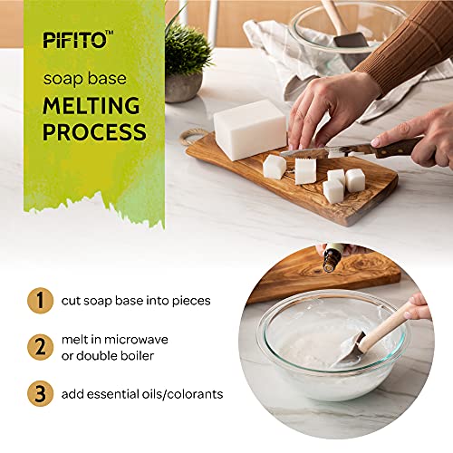 Pifito Melt and Pour Soap Base Sampler (7 lbs) │ Assortment of 7 Bases