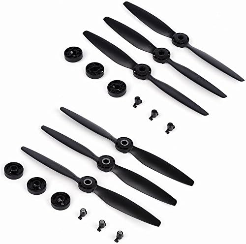 HOBBYSUNRISC 6pcs Typhoon H 4K H480 Propellers with Mount Base A B Props Quick-release Blades for Typhoon H Hexacopter /RealSense (Black)