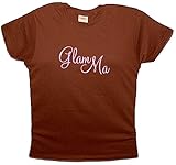 FDT Womens Mom LF T-Shirt-Glam Ma Grandma Grandmother-Brown 3X