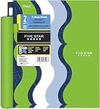 Five Star Advance Spiral Notebook, 2 Subject, 120 College-Ruled sheets, 11 x 8.5 Inch Sheet Size, Green/Blue/White (72913)