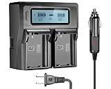 EN-EL15 EN-EL15A Dual LCD Battery Charger for Nikon DSLR D810, D750, D7200, D7100, D7000, D800E, D800, D610, D600, Nikon 1 V1 Digital Cameras ...