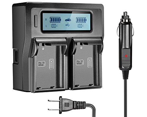 EN-EL15 EN-EL15A Dual LCD Battery Charger for Nikon DSLR D810, D750, D7200, D7100, D7000, D800E, D800, D610, D600, Nikon 1 V1 Digital Cameras ...