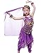 Astage Girls Oriental Belly Dance Sets Costumes All accessories Purple M(Fits 6-8 Years)