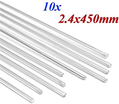 10pcs 2.4x450mm Aluminium Magnesium Low Temperature Welding Brazing Rods