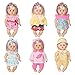 Huang Cheng Toys Set of 6 Doll Clothes for 10-12 Inch Doll Baby Dress Clothes Outfits Costumes Doll Accessories Clothing Handmade