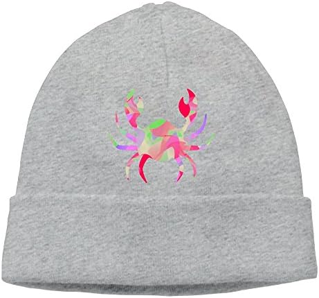 Jcdg Caps colorful Crab Colortone Unisex Women's Classic Winter Knit Caps Thick Beanie Hat Skull Caps