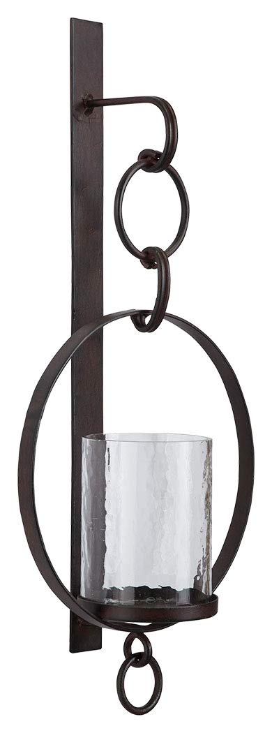 ashley furniture signature design - ogaleesha wall sconce - casual - brown