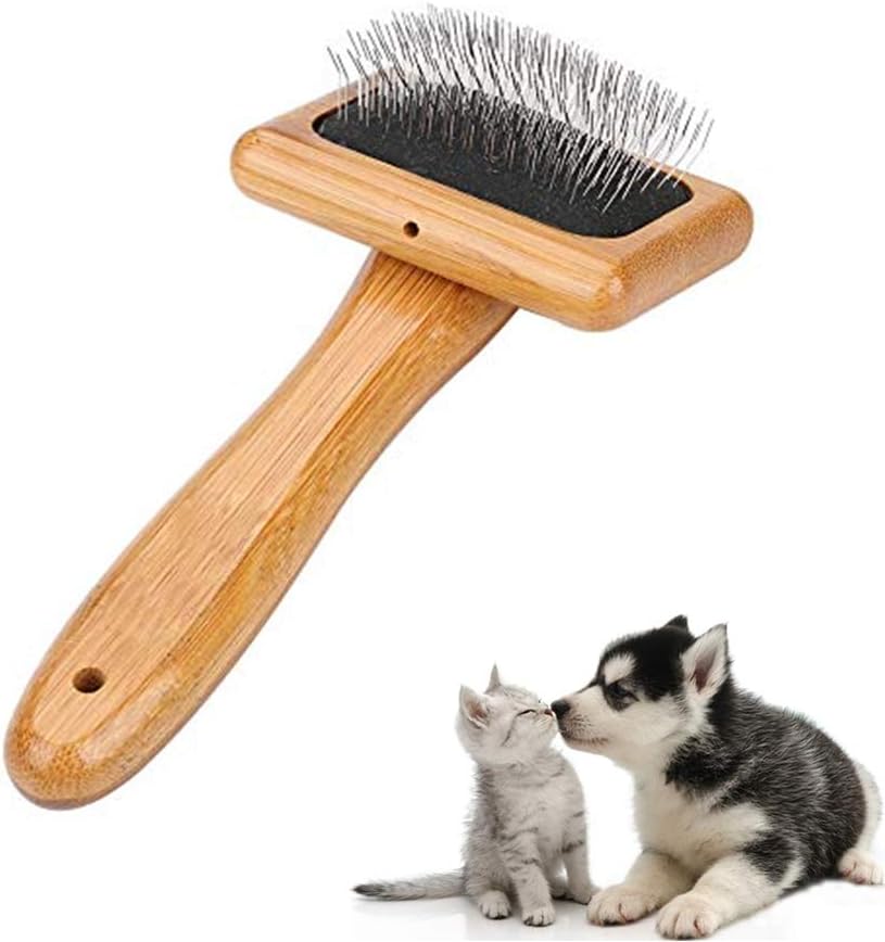 Professional Soft Curved Slicker Brush for Dogs and Cats with Medium and Long Hair - Pet Grooming Tool, #1