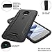 Poetic Revolution Heavy Duty Protection Hybrid Case with Screen Protector for Moto Z/Moto Z Droid - Black