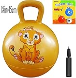 Space Hopper Ball with Pump, 18in/45cm Diameter for Ages 3-6, Hop Ball, Kangaroo Bouncer, Hoppity Hop