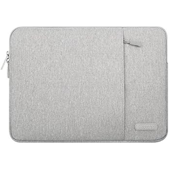 MOSISO Tablet Sleeve Case Compatible with 2020 iPad Pro 11 inch, iPad 7 10.2 2019, 10.5 iPad Air 3, 10.5 iPad Pro, 9.7 iPad, Surface Go, Samsung Galaxy Tab, Polyester Vertical Pocket Bag, Gray