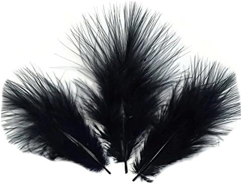 Marabou Feathers in Black (Pk 30) by GC