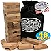 Matty's Toy Stop Wooden Tower Deluxe Stacking Game with Exclusive Storage Bag