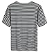 Latuza Men's Summer Sleepwear Striped Design Casual Pajama Set XL Black Striped