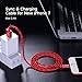 UGREEN Lightning to USB Cable Charging Cord MFI Certified Lightning Cable for iPhone 8, iPhone 7,7 Plus,6S,6 Plus,iPhone 5S,5C,5,iPad Mini,Mini 2 and iPad Air (1.5FT, Red)