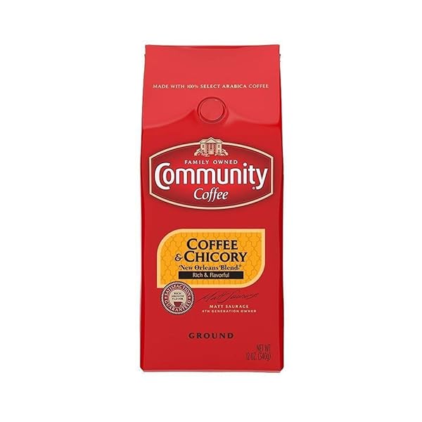 COMMUNITY COFFEE, COFFEE AND CHICORY, 12-OUNCE BAGS (PACK...