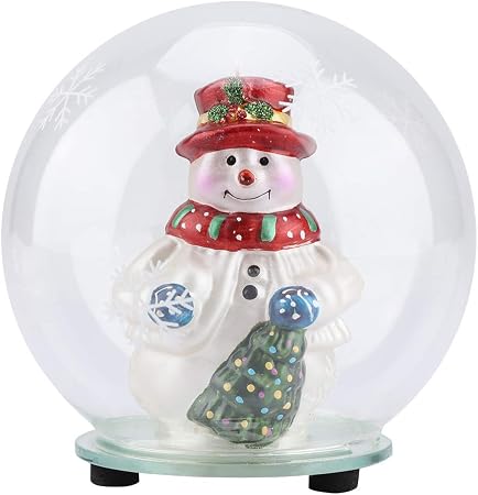 Boules à Neige Lumineuse Led Boule De Verre Creative Boule Noël Veilleuse Table Chevet Lumière Dambiance Décor De Chambre Denfants Sejour Maison