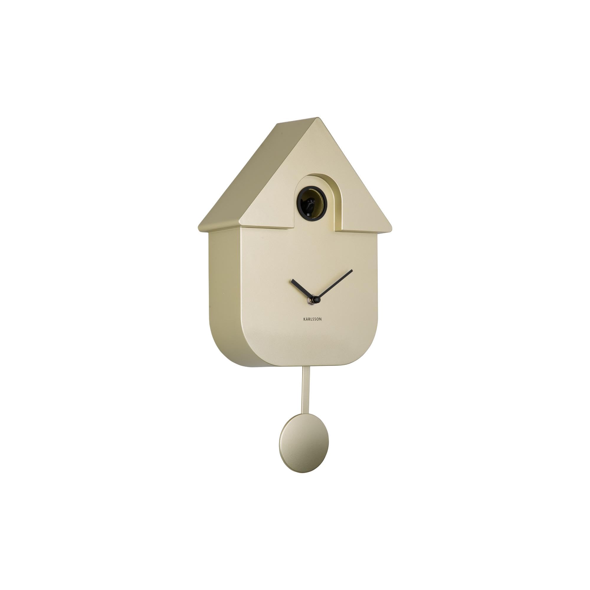 Karlsson Modern Cuckoo Wall Clock 'Metallic Gold' - KA5867GD