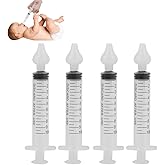 Baby Nasal Aspirator, 2 Box Professional Syringe Baby Nasal Irrigator Infant Nose Cleaner Rinsing Device with Cleanable and R