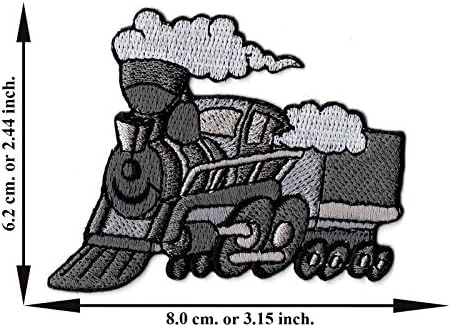 Train Poon Cartoon Animation Embroidered Applique Iron on Patch T-shirt Cap Jeans Bag
