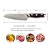 WALLOP Santoku Knife - Japanese AUS-10 Core 67 Layers Damascus High Carbon Stainless Steel Kitchen Knife with Amazing Wave Blade Pattern & Non-slip Ergonomic Reddish Black G10 Handle with Sheath -7''