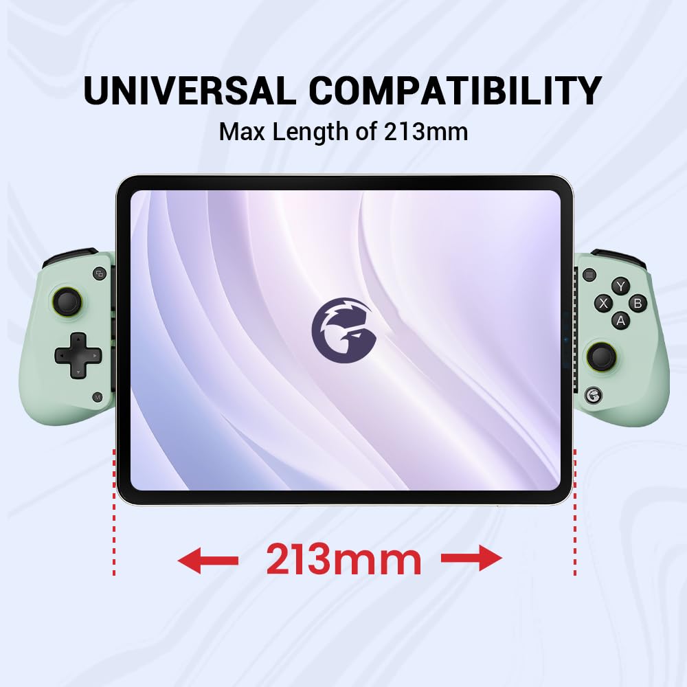 GameSir X5 Lite Mobile Gaming Controller for Android, iPhone 15/iPhone 16 Series, iPad Mini 6/7(USB-C), Type-C Phone Controller with Hall Effect Sticks, Turbo Function for Call Of Duty, Genshin Impact, Minecraft, Plug and Play Gamepad(Wasabi)