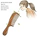 Wood comb, wide tooth comb ,nature Green sandalwood comb hand made 100% nature hair comb Anti static wide tooth hair comb fine tooth hair comb Scalp massage combs nature made
