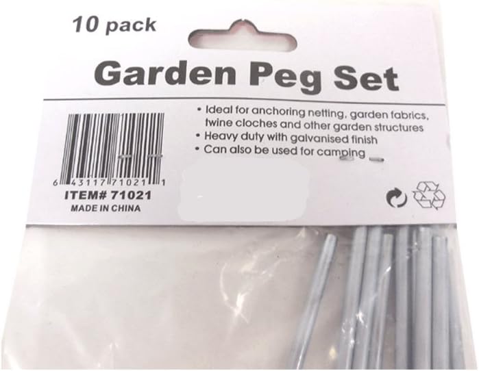 IIT 71021 30-Piece Galvanized Steel Tent Pegs-Garden Stakes, 9 Inch, Silver : Garden & Outdoor