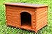 HiCaptain Waterproof Solid Cedar Pet House Deluxe Dog Kennel Universal Fits for Small Medium Large Animals (L:45 x 30.5 x 31.5 Inch, Brown)
