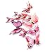 Vovotrade 12Pcs 3D Butterfly Magnet Wall Stickers Thanksgiving Christmas (Pink)