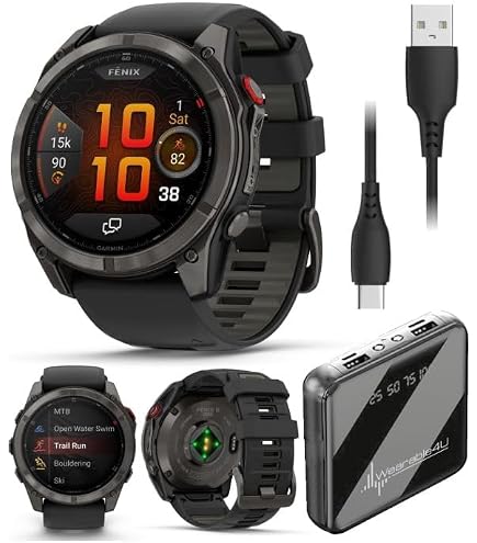 Amazon.com: Garmin Fenix 8 Pro 51mm, AMOLED Display, inReach