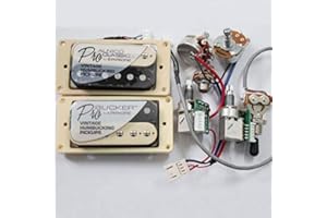 BATKING 1 Set ProBucker Alnico Electric Guitar zebra Humbucker Pickups with Pro Wiring Harness For EPI