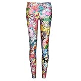 Women's Popular Pocket Monster Pikachu Print Thin Stretch Leggings Ankle Length Tights