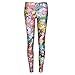 JIAYIQI Women's Popular Monster Print Thin Stretch Leggings Ankle Length Tights