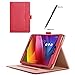 ProCase ASUS ZenPad S 8.0 Z580C Case (2015 ZenPad Z580C,Z580CA) with Bonus Stylus Pen - Stand Cover Folio Case for ASUS ZenPad S 8.0 Z580C, Multiple Viewing Angles, Document Card Pocket (Red)