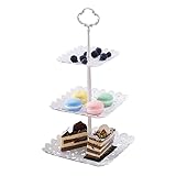 3-Tier Cake Stand and Fruit Plate Cupcake Plastic