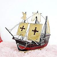 BPFQAH Iron Ship Model Marine Maritime Boat Nautical Sailing Ship Home Desk Decoration Ornament Crafts