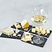 Boska Holland Slate Dessert Cheese Boards, Set of 4, Hand Cut Edge, 6.5 Inches x 4 Inches, Also For Appetizers, Pro Collection