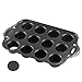 Tosnail 12 Cavity Mini Cheesecake Pan with Handles & Removable Bottoms