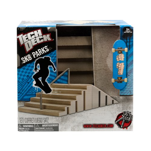 Tech Deck Sk8 Park - Stair Rail - Bank - Toy Machine