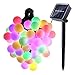 LUCKLED Christmas String Lights, 21ft 50 LED Solar String Lights, Outdoor Lighting String for Home Garden Patio Wedding Party Yard Xmas Trees Holiday Christmas and Halloween Decorations MultiColored