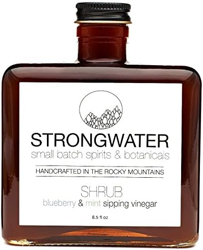 Strongwater Shrub Blueberry &amp; Mint Sipping Vinegar 8.5 fl oz