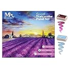 Komorebi Japanese Watercolor Paint Set - 40 colors - including Metallic and Neon - Artist quality - Richly pigmented- Perfect for artists, students or hobbyists - MozArt Supplies