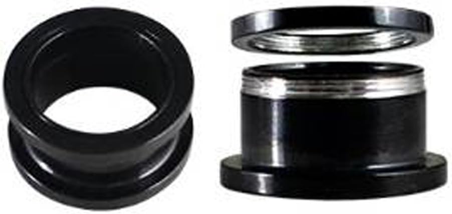 Flesh Tunne l Body Jewellery Plugs - 2pcs in one Plastic Bag- Available in Many Sizes - Surgical Steel 316L.