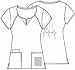 Cherokee Women's Round Neck Top, Chocolate, XXX-Large
