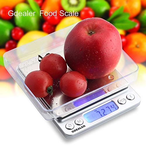 GDEALER Food Scale, 0.001oz/0.01g Precise Digital Kitchen Scale Gram